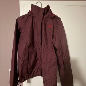 The North Face Burgundy Windbreaker